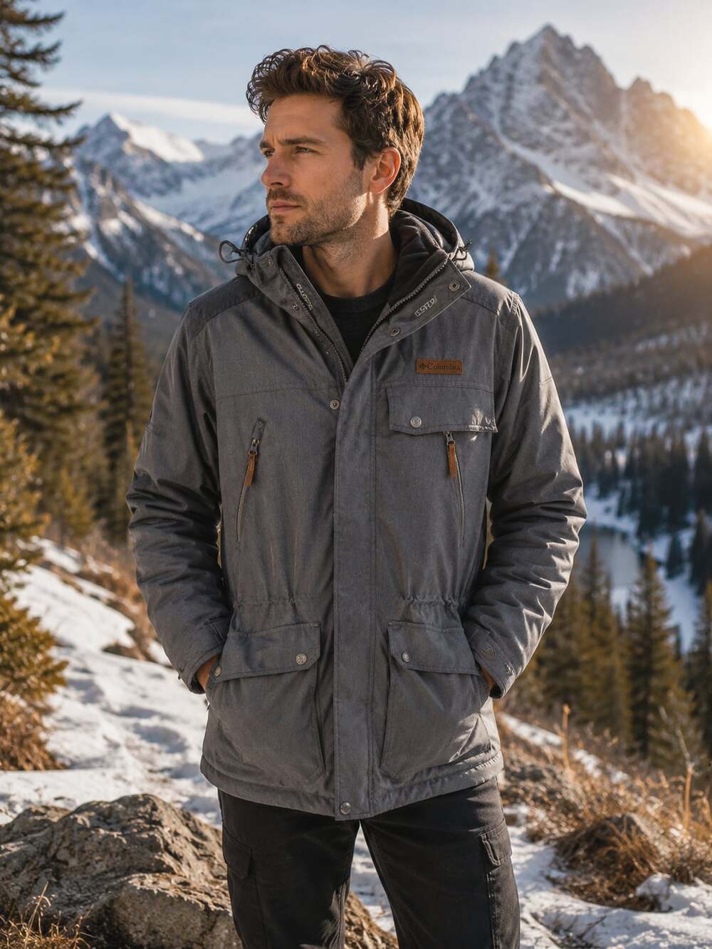 Columbia Men's Large Barlow Pass 550 TurboDown Jacket